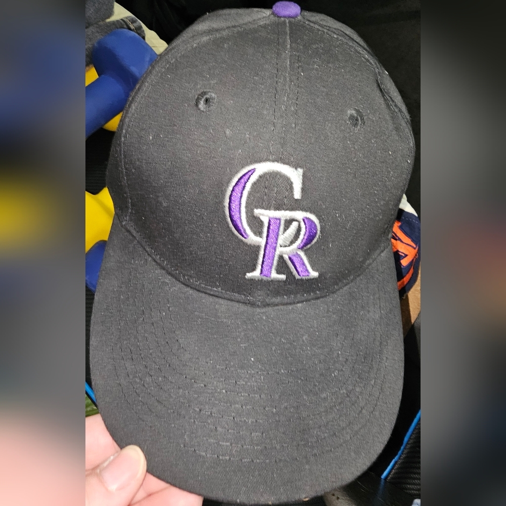 Colorado Rockies MLB One Size Adjustable Baseball Cap Hat Black New